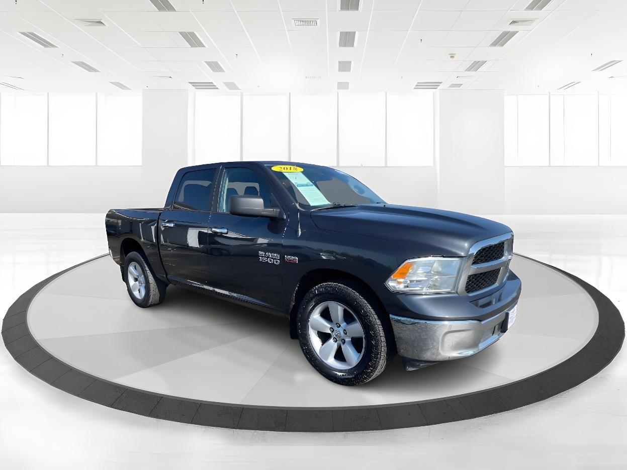2018 Gray RAM 1500 SLT Crew Cab SWB 4WD (1C6RR7LT8JS) with an 5.7L V8 OHV 16V engine, 8-Speed Automatic transmission, located at 1951 S Dayton Lakeview Rd., New Carlisle, OH, 45344, (937) 908-9800, 39.890999, -84.050255 - Photo #1
