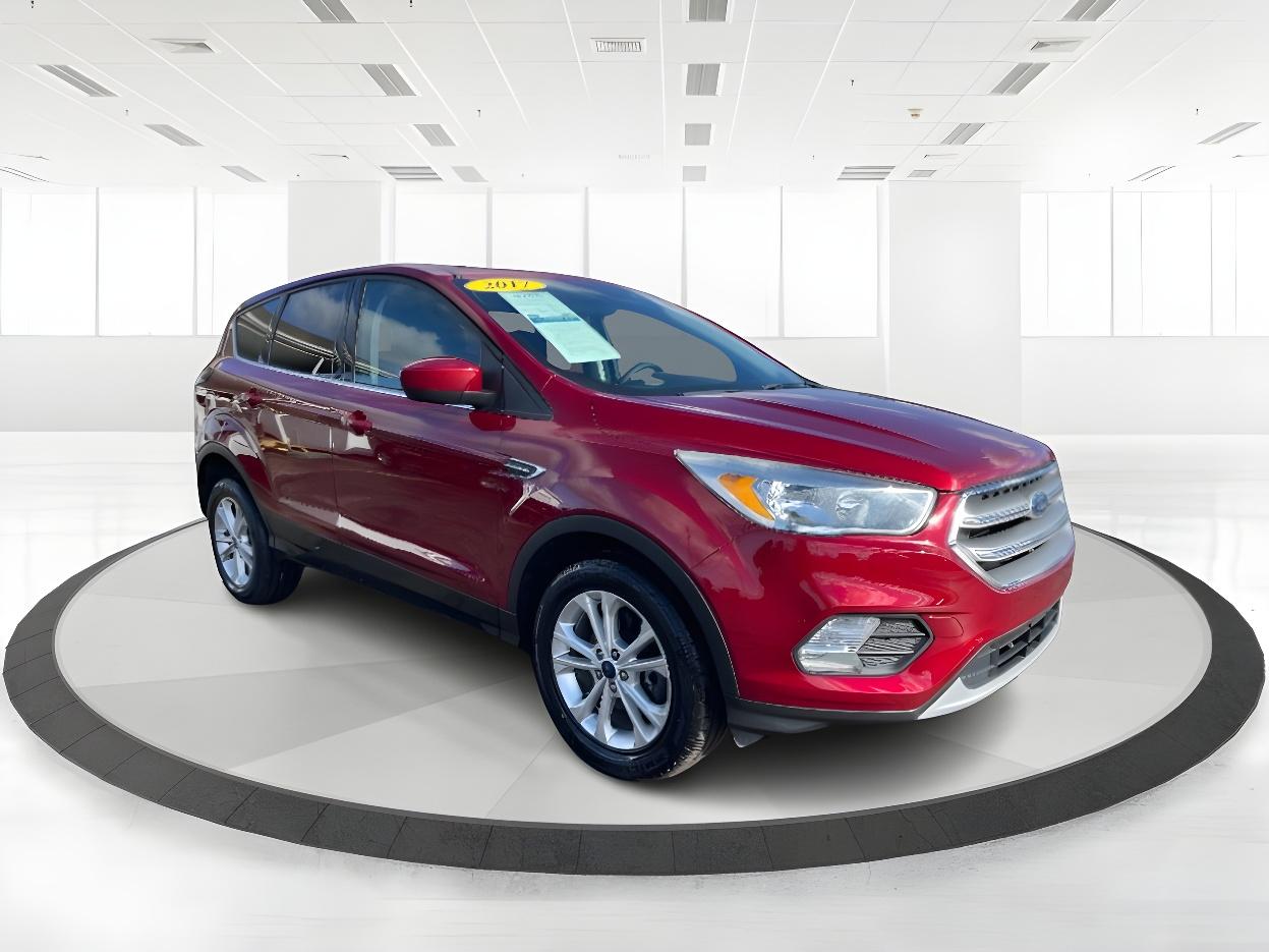 2017 Ruby Red Metallic Tinted Clearcoat Ford Escape SE 4WD (1FMCU9GD4HU) with an 1.5L L4 DOHC 16V engine, 6-Speed Automatic transmission, located at 1099 N County Rd 25A , Troy, OH, 45373, (937) 908-9800, 40.057079, -84.212883 - Photo #1