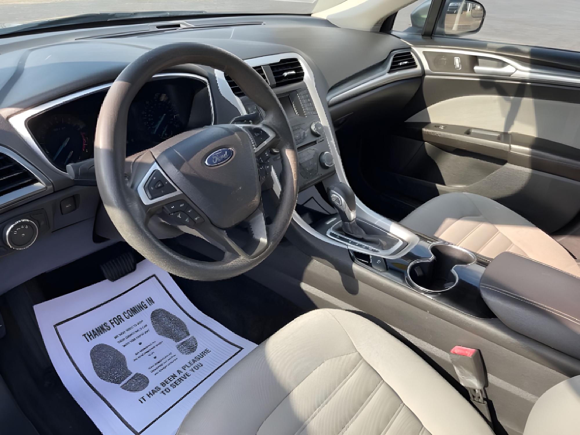 2014 Sterling Gray Ford Fusion S (1FA6P0G77E5) with an 2.5L L4 DOHC 16V engine, located at 401 Woodman Dr, Riverside, OH, 45431, (937) 908-9800, 39.760899, -84.123421 - Photo #13