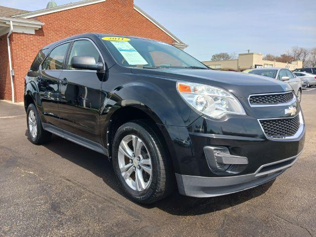 2011 Black Chevrolet Equinox LS 2WD (2GNALBEC5B1) with an 2.4L L4 DOHC 16V engine, 6-Speed Automatic transmission, located at 1230 East Main St, Xenia, OH, 45385, (937) 908-9800, 39.688026, -83.910172 - Photo #0