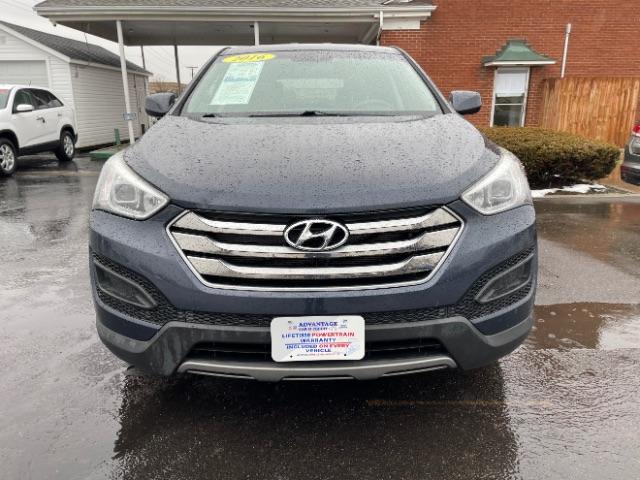 2016 Marlin Blue Hyundai Santa Fe Sport 2.4 AWD (5XYZTDLB9GG) with an 2.4L L4 DOHC 16V engine, 6-Speed Automatic transmission, located at 4508 South Dixie Dr, Moraine, OH, 45439, (937) 908-9800, 39.689976, -84.218452 - Photo #4