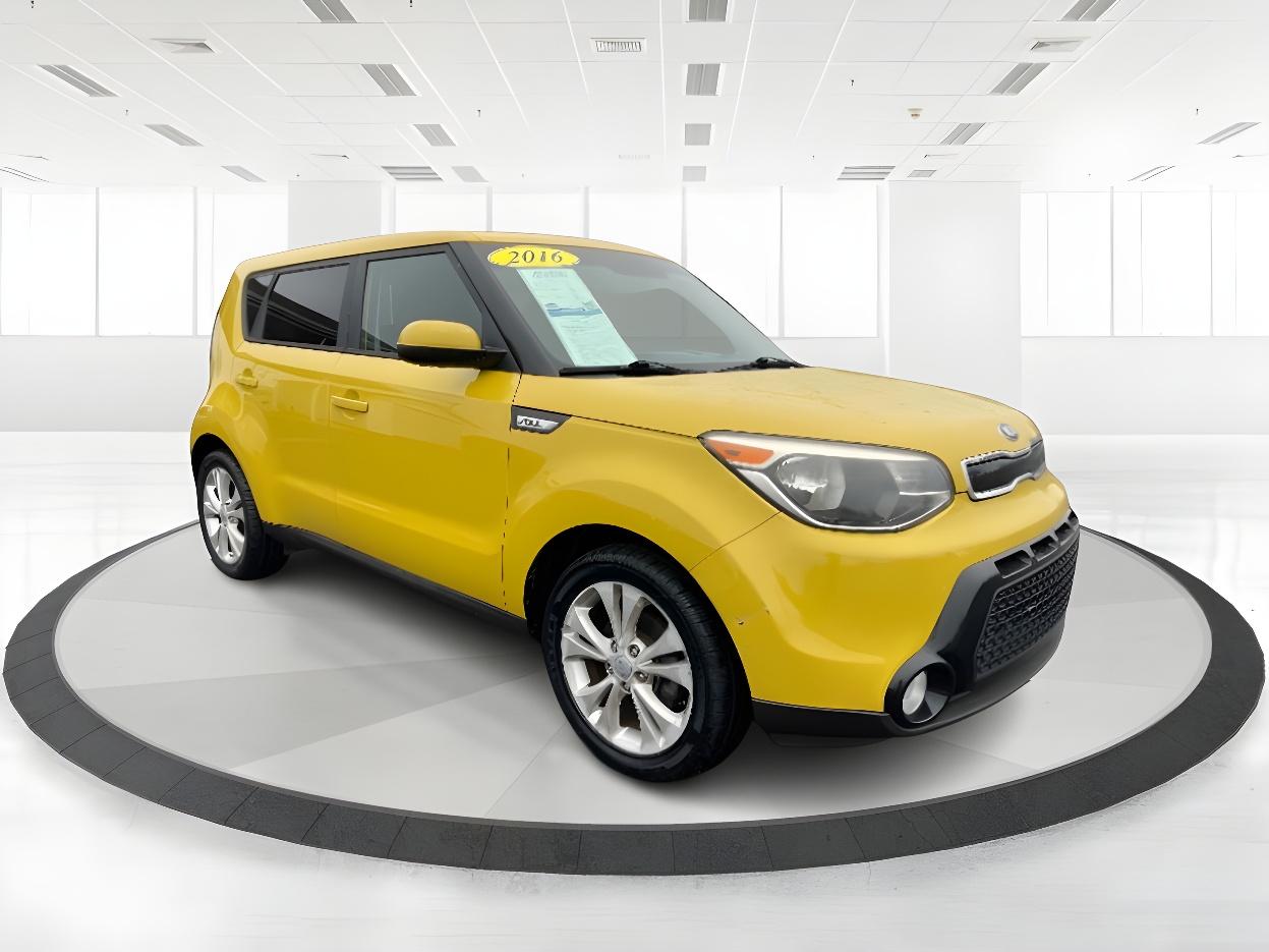 2016 Solar Yellow Kia Soul + (KNDJP3A51G7) with an 2.0L L4 DOHC 16V engine, 6-Speed Automatic transmission, located at 401 Woodman Dr, Riverside, OH, 45431, (937) 908-9800, 39.760899, -84.123421 - Photo #1