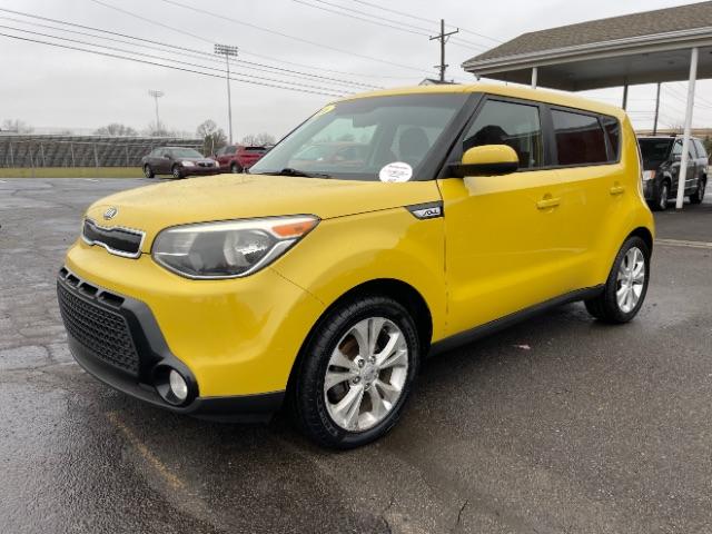 2016 Solar Yellow Kia Soul + (KNDJP3A51G7) with an 2.0L L4 DOHC 16V engine, 6-Speed Automatic transmission, located at 401 Woodman Dr, Riverside, OH, 45431, (937) 908-9800, 39.760899, -84.123421 - Photo #2