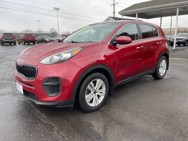 2017 Black Cherry Kia Sportage LX FWD (KNDPM3AC7H7) with an 2.4L V6 DOHC 24V engine, 6-Speed Automatic transmission, located at 1230 East Main St, Xenia, OH, 45385, (937) 908-9800, 39.688026, -83.910172 - Photo #2