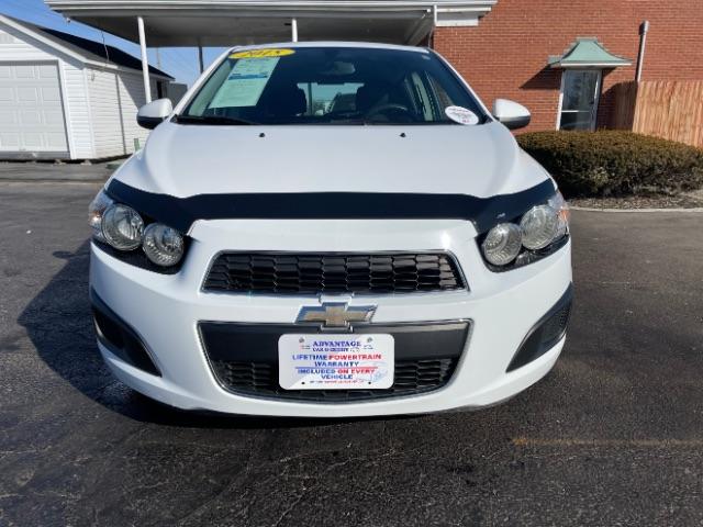 2015 Summit White Chevrolet Sonic LT Auto 5-Door (1G1JC6SHXF4) with an 1.8L L4 DOHC 24V engine, 6-Speed Automatic transmission, located at 880 E. National Road, Vandalia, OH, 45377, (937) 908-9800, 39.891918, -84.183594 - Photo #4