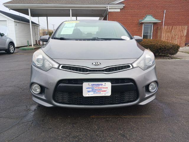 2014 Graphite Steel Kia Forte Koup EX (KNAFX6A86E5) with an 2.0L L4 DOHC 16V engine, 6-Speed Automatic transmission, located at 4508 South Dixie Dr, Moraine, OH, 45439, (937) 908-9800, 39.689976, -84.218452 - Photo #2
