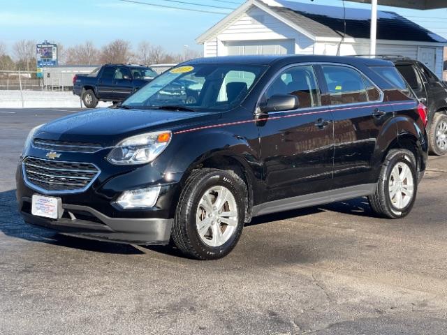 2017 Black Chevrolet Equinox LS 2WD (2GNALBEK7H1) with an 2.4L L4 DOHC 16V FFV engine, 6-Speed Automatic transmission, located at 1184 Kauffman Ave, Fairborn, OH, 45324, (937) 908-9800, 39.807072, -84.030914 - Photo #2