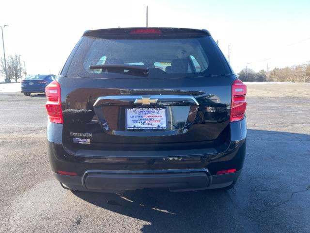 2017 Black Chevrolet Equinox LS 2WD (2GNALBEK7H1) with an 2.4L L4 DOHC 16V FFV engine, 6-Speed Automatic transmission, located at 1184 Kauffman Ave, Fairborn, OH, 45324, (937) 908-9800, 39.807072, -84.030914 - Photo #6