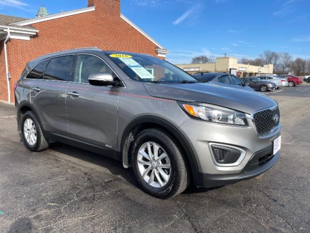 2016 Platinum Graphite Kia Sorento LX AWD (5XYPGDA34GG) with an 2.4L L4 DOHC 16V engine, 6-Speed Automatic transmission, located at 1099 N County Rd 25A, Troy, OH, 45373, (937) 908-9800, 40.057079, -84.212883 - Photo #0