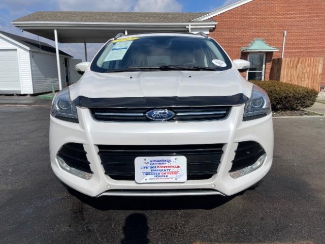 2015 White Platinum Met TC Ford Escape Titanium 4WD (1FMCU9J92FU) with an 2.0L L4 DOHC 16V engine, 6-Speed Automatic transmission, located at 880 E. National Road, Vandalia, OH, 45377, (937) 908-9800, 39.891918, -84.183594 - Photo #8