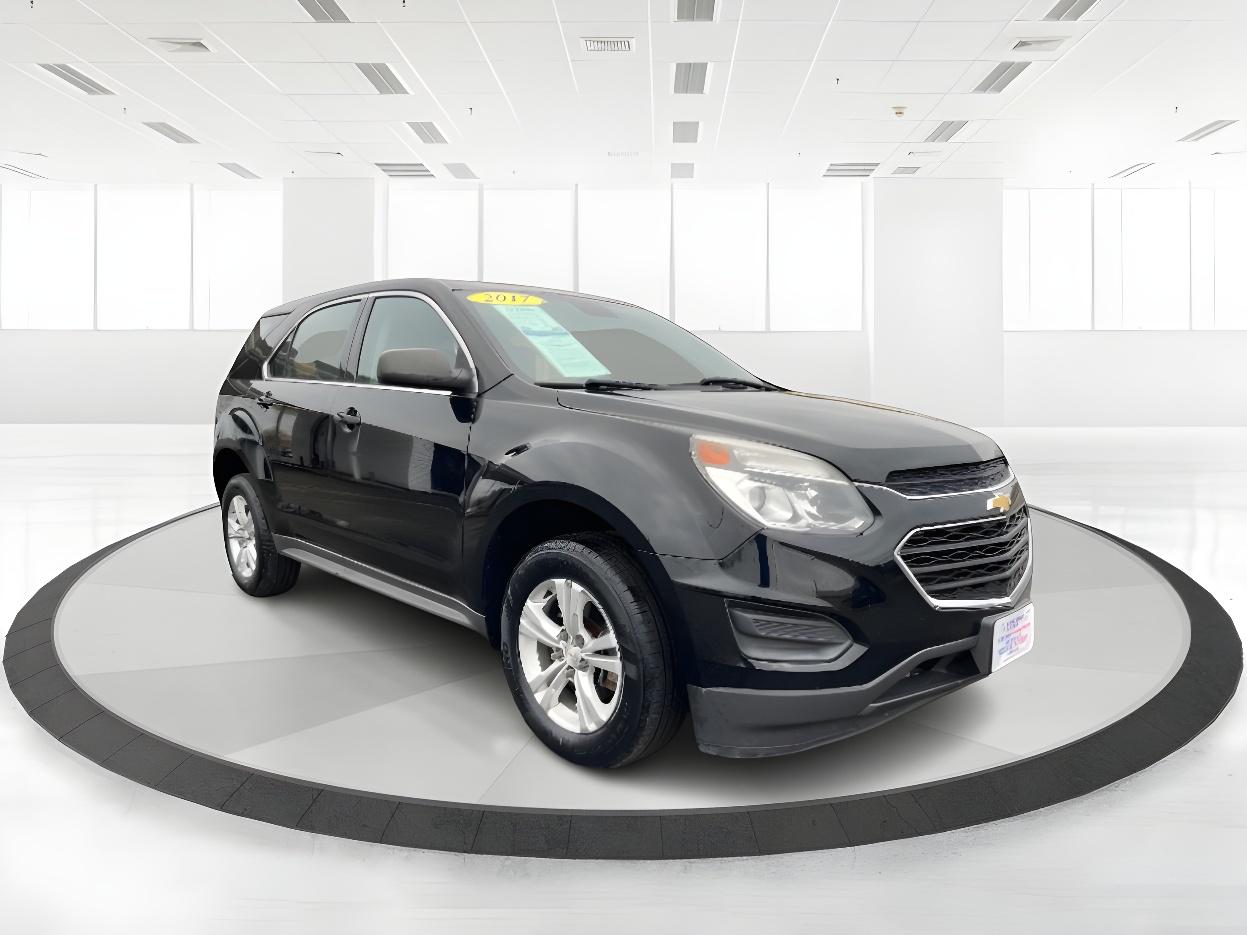 2017 Black Chevrolet Equinox LS 2WD (2GNALBEK2H1) with an 2.4L L4 DOHC 16V FFV engine, 6-Speed Automatic transmission, located at 1184 Kauffman Ave, Fairborn, OH, 45324, (937) 908-9800, 39.807072, -84.030914 - Photo #1