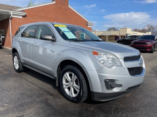 2015 Silver Ice Metallic Chevrolet Equinox LS AWD (2GNFLEEK9F6) with an 2.4L L4 DOHC 16V FFV engine, 6-Speed Automatic transmission, located at 1184 Kauffman Ave, Fairborn, OH, 45324, (937) 908-9800, 39.807072, -84.030914 - Photo #0