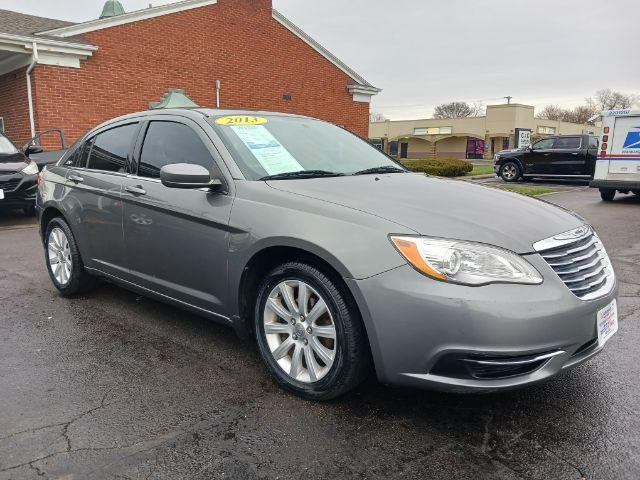 2013 Tungsten Metallic Chrysler 200 Touring (1C3CCBBB1DN) with an 2.4L L4 DOHC 16V engine, 6-Speed Automatic transmission, located at 4508 South Dixie Dr, Moraine, OH, 45439, (937) 908-9800, 39.689976, -84.218452 - Photo #0