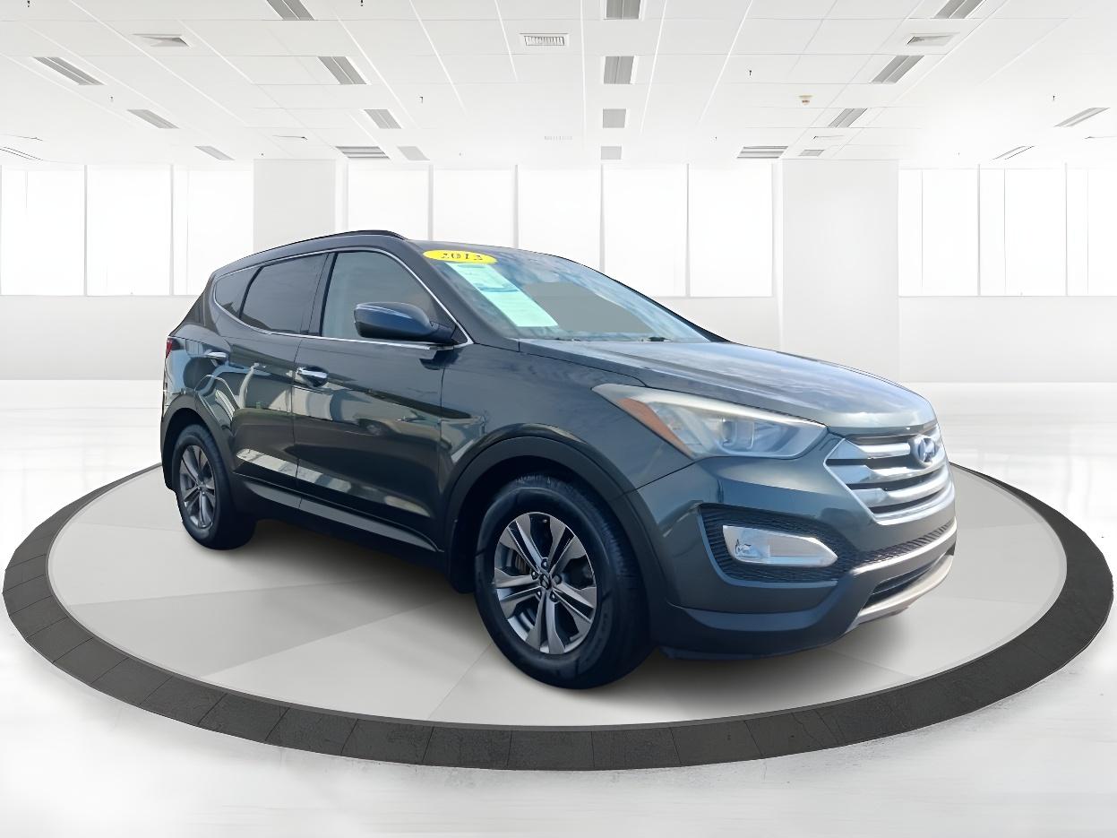 2013 Juniper Green Hyundai Santa Fe Sport 2.4 FWD (5XYZU3LB8DG) with an 2.4L L4 DOHC 16V engine, 6-Speed Automatic transmission, located at 1230 East Main St, Xenia, OH, 45385, (937) 908-9800, 39.688026, -83.910172 - Photo #1