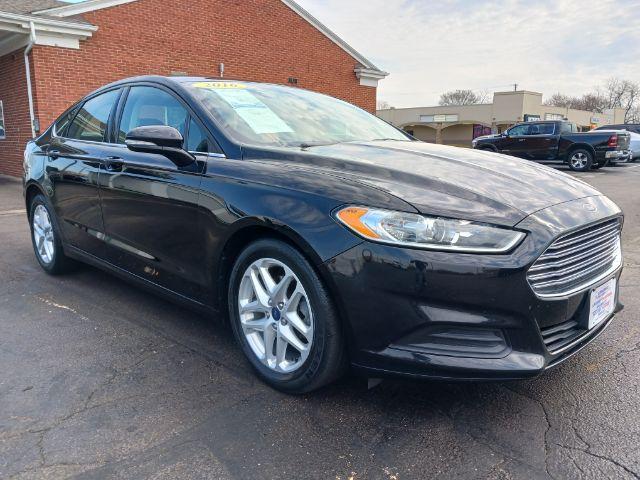 2016 Shadow Black Ford Fusion SE (3FA6P0H75GR) with an 2.5L L4 DOHC 16V engine, 6-Speed Automatic transmission, located at 401 Woodman Dr, Riverside, OH, 45431, (937) 908-9800, 39.760899, -84.123421 - Photo #0