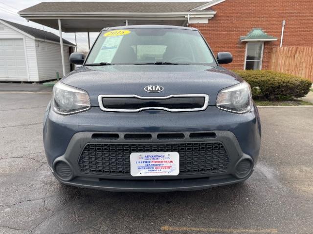 2015 Carribean Blue Kia Soul + (KNDJP3A50F7) with an 2.0L L4 DOHC 16V engine, 6-Speed Automatic transmission, located at 880 E. National Road, Vandalia, OH, 45377, (937) 908-9800, 39.891918, -84.183594 - Photo #4