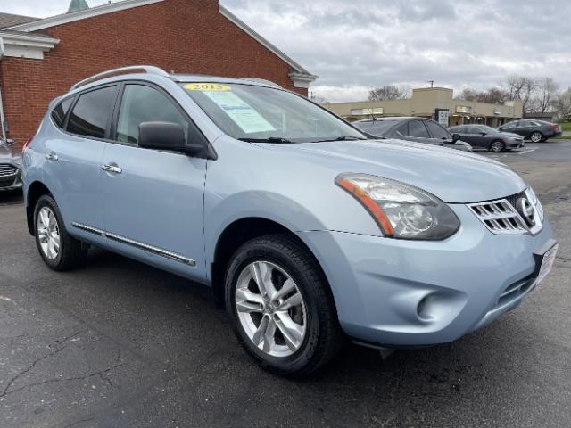 2015 Graphite Blue Nissan Rogue Select S AWD (JN8AS5MV0FW) with an 2.5L L4 DOHC 16V engine, Continuously Variable Transmission transmission, located at 1099 N County Rd 25A, Troy, OH, 45373, (937) 908-9800, 40.057079, -84.212883 - Photo #0