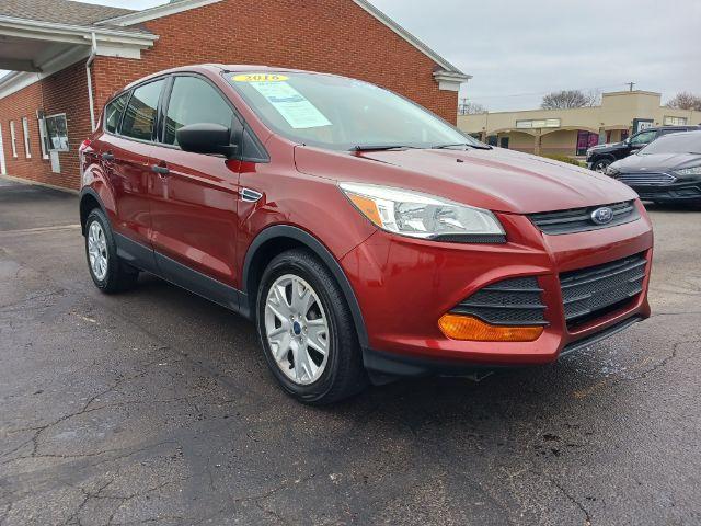 2016 Sunset Metallic Ford Escape S FWD (1FMCU0F79GU) with an 2.5L L4 DOHC 16V engine, 6-Speed Automatic transmission, located at 1951 S Dayton Lakeview Rd., New Carlisle, OH, 45344, (937) 908-9800, 39.890999, -84.050255 - Photo #0