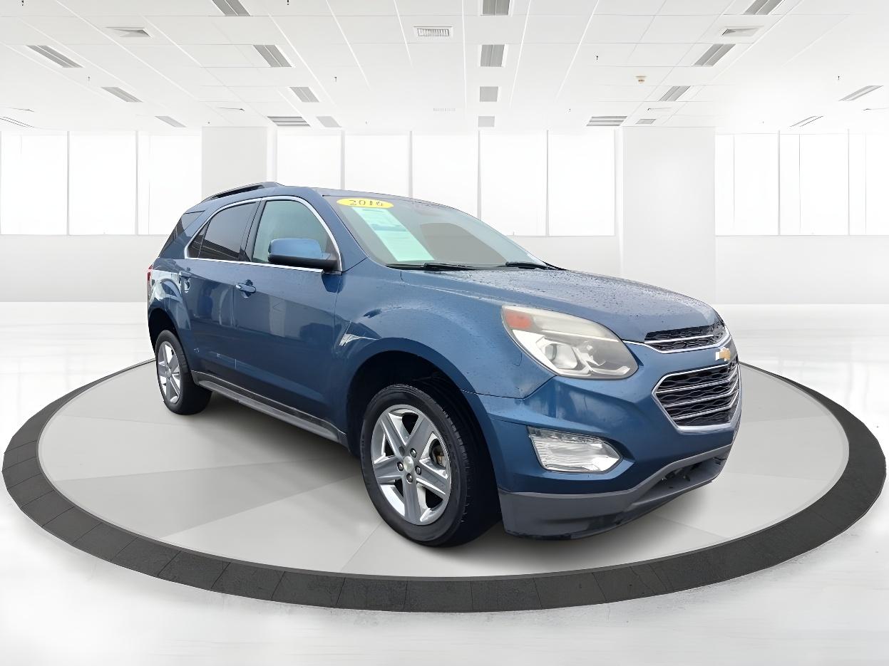 2016 Patriot Blue Metallic Chevrolet Equinox LT 2WD (2GNALCEK3G6) with an 2.4L L4 DOHC 16V FFV engine, 6-Speed Automatic transmission, located at 1099 N County Rd 25A, Troy, OH, 45373, (937) 908-9800, 40.057079, -84.212883 - Photo #1