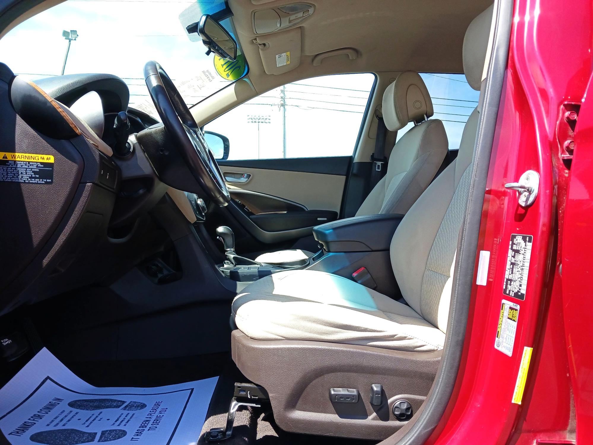2014 Serrano Red Hyundai Santa Fe Sport 2.4 AWD (5XYZUDLB1EG) with an 2.4L L4 DOHC 16V engine, 6-Speed Automatic transmission, located at 880 E. National Road, Vandalia, OH, 45377, (937) 908-9800, 39.891918, -84.183594 - Photo #8
