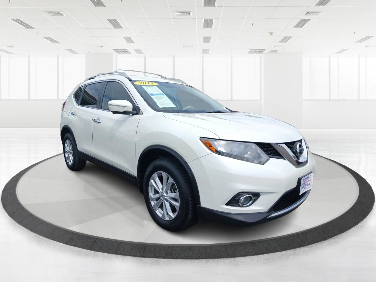 2015 Pearl White Nissan Rogue SV AWD (5N1AT2MK1FC) with an 2.5L L4 DOHC 16V engine, Continuously Variable Transmission transmission, located at 401 Woodman Dr, Riverside, OH, 45431, (937) 908-9800, 39.760899, -84.123421 - Photo #0