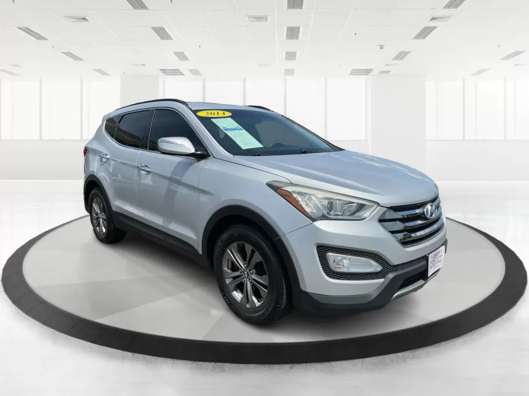 2014 Moonstone Silver Hyundai Santa Fe Sport 2.4 AWD (5XYZUDLB6EG) with an 2.4L L4 DOHC 16V engine, 6-Speed Automatic transmission, located at 8750 N County Rd 25A, Piqua, OH, 45356, (937) 908-9800, 40.164391, -84.232513 - **Adventure Awaits with the 2014 Hyundai Santa Fe Sport 2.4 AWD: Your Perfect Family Companion!** <br /> <br /> Are you searching for a vehicle that seamlessly blends versatility and reliability, ideal for everything from family road trips to daily commutes? Look no further! Advantage Car and Credit - Photo#0