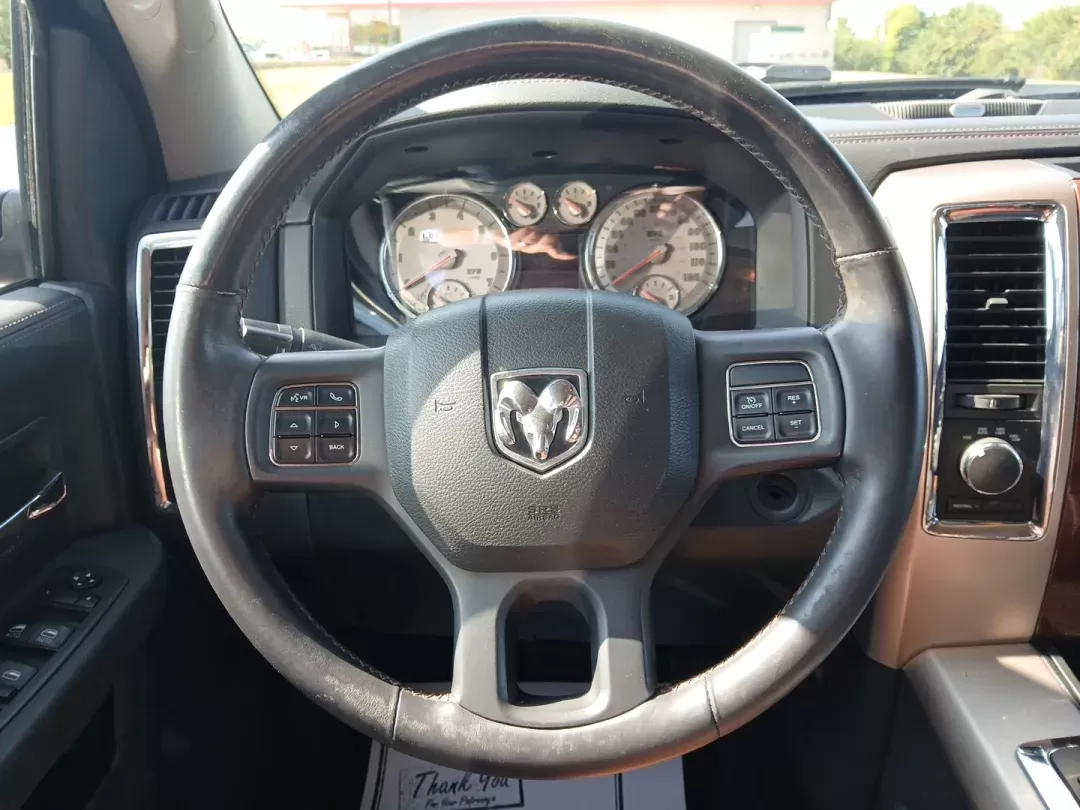 2012 Ram 1500 Laramie Longhorn Edition Crew Cab 4WD (1C6RD7PT6CS) with an 5.7L V8 OHV 16V engine, 6-Speed Automatic transmission, located at 1099 N County Rd 25A , Troy, OH, 45373, (937) 908-9800, 40.057079, -84.212883 - One Owner - Photo#16