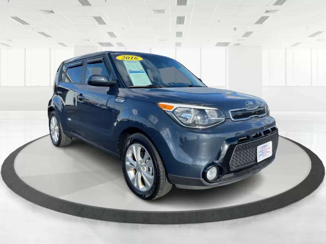 2016 Kia Soul + (KNDJP3A58G7) with an 2.0L L4 DOHC 16V engine, 6-Speed Automatic transmission, located at 880 E. National Road, Vandalia, OH, 45377, (937) 908-9800, 39.891918, -84.183594 - 2016 Kia Soul + - Photo#0