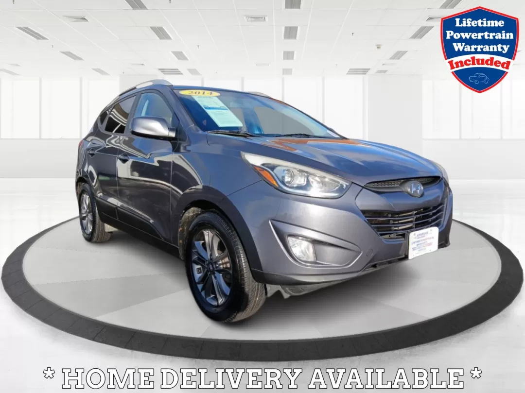 2014 Hyundai Tucson GLS AWD (KM8JUCAG3EU) with an 2.4L L4 DOHC 16V engine, 6-Speed Automatic transmission, located at 1184 Kauffman Ave, Fairborn, OH, 45324, (937) 908-9800, 39.807072, -84.030914 - Photo#0