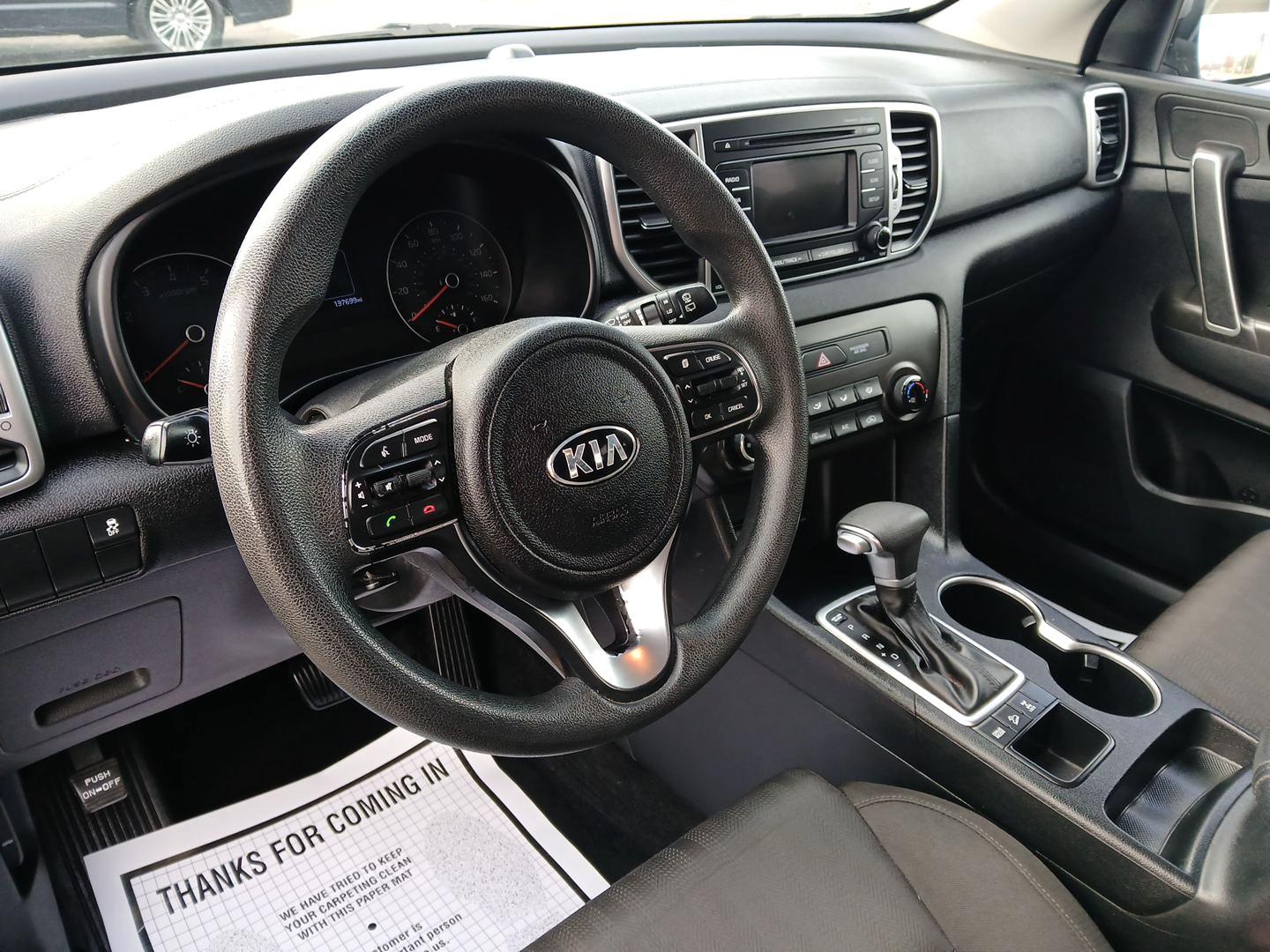 2017 Kia Sportage LX AWD (KNDPMCAC3H7) with an 2.4L V6 DOHC 24V engine, 6-Speed Automatic transmission, located at 1951 S Dayton Lakeview Rd., New Carlisle, OH, 45344, (937) 908-9800, 39.890999, -84.050255 - Photo#8
