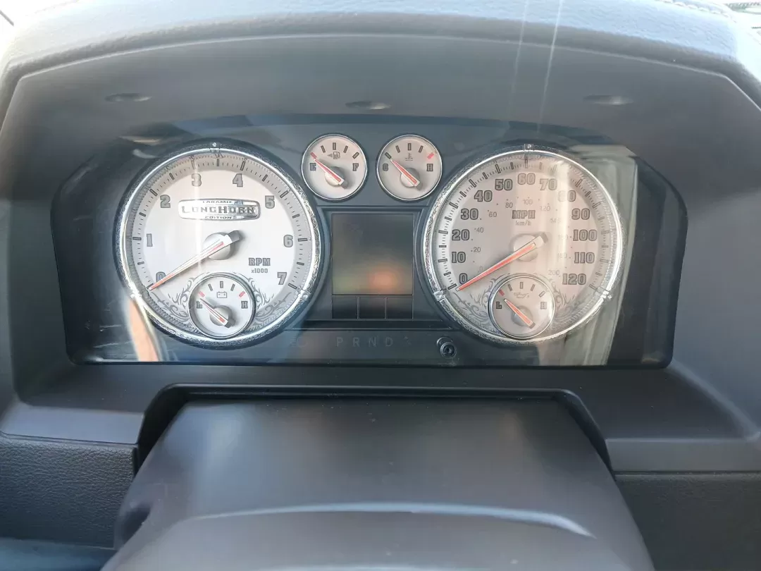 2012 Ram 1500 Laramie Longhorn Edition Crew Cab 4WD (1C6RD7PT8CS) with an 5.7L V8 OHV 16V engine, 6-Speed Automatic transmission, located at 4508 South Dixie Dr, Moraine, OH, 45439, (937) 908-9800, 39.689976, -84.218452 - 2012 Ram 1500 Laramie Longhorn Edition Crew Cab 4WD - Photo#14