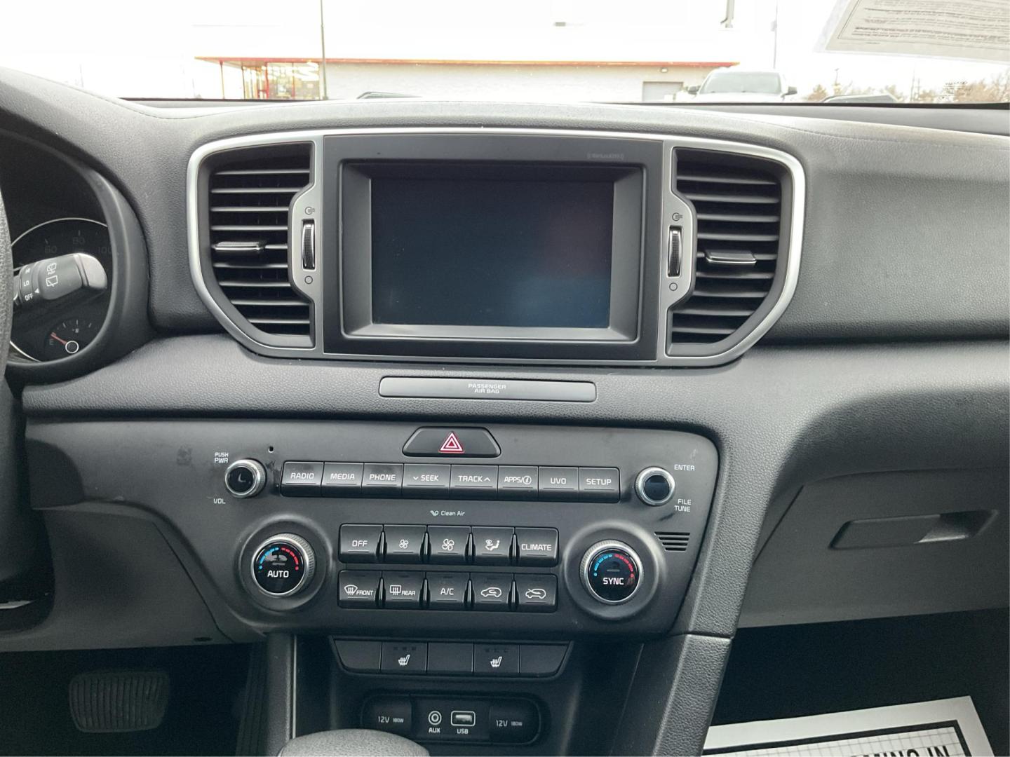 2019 Kia Sportage LX (KNDPMCAC2K7) with an Theta II 2.4L I-4 gasoline direct injection engine, located at 880 E. National Road, Vandalia, OH, 45377, (937) 908-9800, 39.891918, -84.183594 - Photo#12