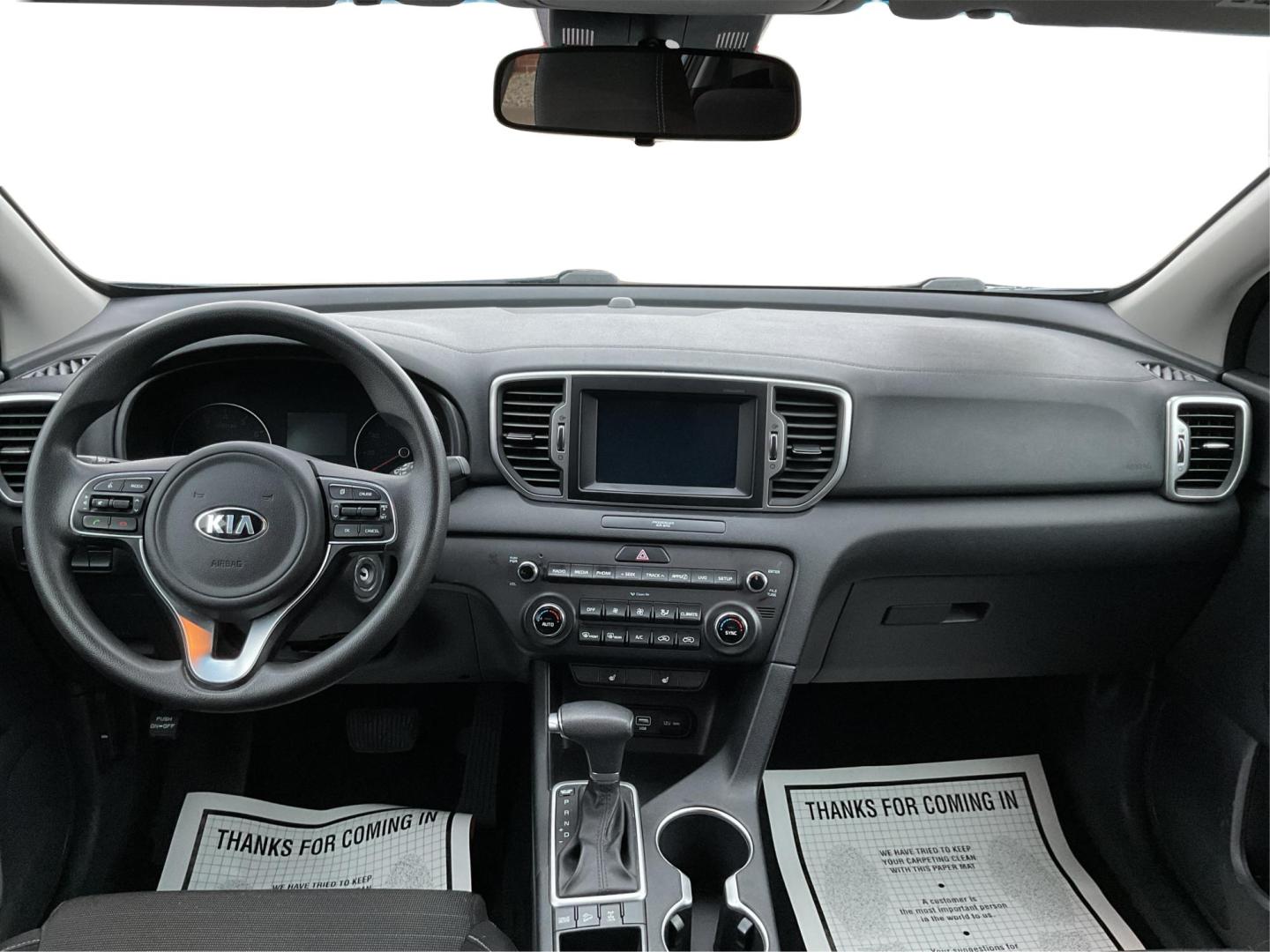 2019 Kia Sportage LX (KNDPMCAC2K7) with an Theta II 2.4L I-4 gasoline direct injection engine, located at 880 E. National Road, Vandalia, OH, 45377, (937) 908-9800, 39.891918, -84.183594 - Photo#20