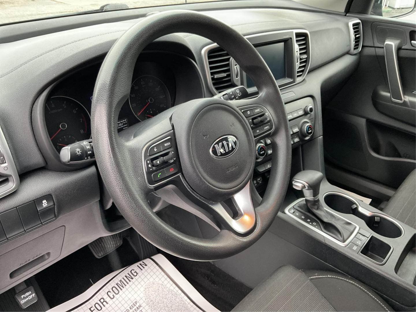 2019 Kia Sportage LX (KNDPMCAC2K7) with an Theta II 2.4L I-4 gasoline direct injection engine, located at 880 E. National Road, Vandalia, OH, 45377, (937) 908-9800, 39.891918, -84.183594 - Photo#8