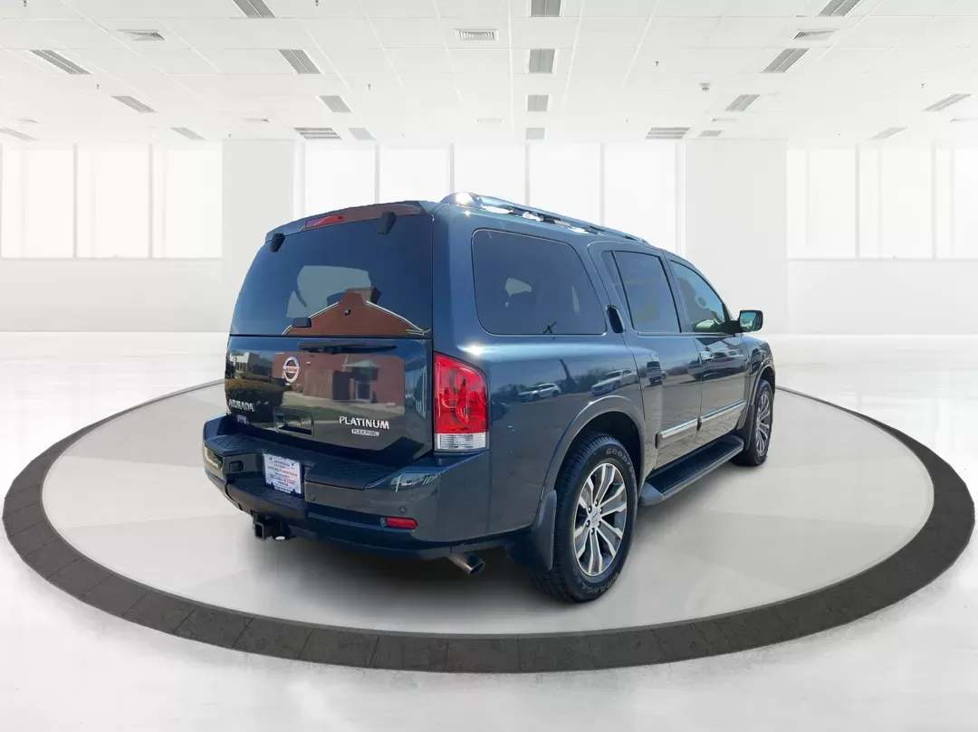 2015 Nissan Armada Platinum (5N1BA0NE1FN) with an Endurance 5.6L V-8 DOHC engine, located at 1230 East Main St, Xenia, OH, 45385, (937) 908-9800, 39.688026, -83.910172 - Third Row - Photo#2