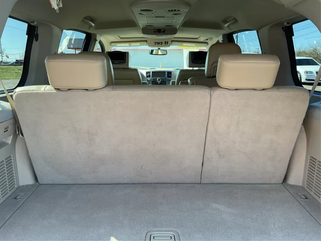2015 Nissan Armada Platinum (5N1BA0NE1FN) with an Endurance 5.6L V-8 DOHC engine, located at 1230 East Main St, Xenia, OH, 45385, (937) 908-9800, 39.688026, -83.910172 - Third Row - Photo#11