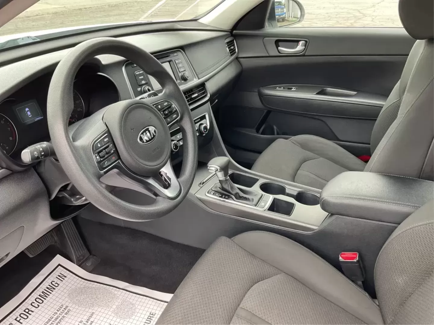 2016 Kia Optima LX (5XXGT4L32GG) with an Theta II 2.4L I-4 gasoline direct injection engine, located at 8750 N County Rd 25A, Piqua, OH, 45356, (937) 908-9800, 40.164391, -84.232513 - 2016 Kia Optima LX - Photo#8