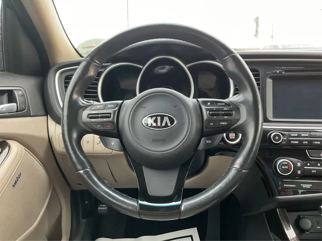 2015 Kia Optima EX (5XXGN4A76FG) with an Theta II 2.4L I-4 gasoline direct injection engine, located at 1099 N County Rd 25A , Troy, OH, 45373, (937) 908-9800, 40.057079, -84.212883 - 2015 Kia Optima EX - Photo#14