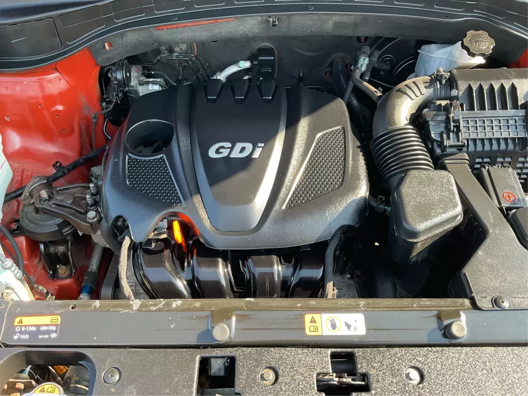 2013 Hyundai Santa Fe Sport (5XYZTDLB7DG) with an Theta II 2.4L I-4 gasoline direct injection engine, located at 880 E. National Road, Vandalia, OH, 45377, (937) 908-9800, 39.891918, -84.183594 - 2013 Hyundai Santa Fe Sport - Photo#10
