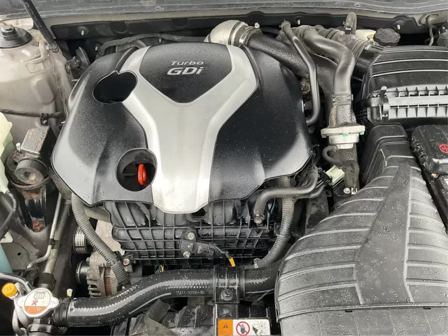 2014 Kia Optima SX Turbo (5XXGR4A63EG) with an Theta II 2L I-4 gasoline direct injection engine, located at 1951 S Dayton Lakeview Rd., New Carlisle, OH, 45344, (937) 908-9800, 39.890999, -84.050255 - Photo#10