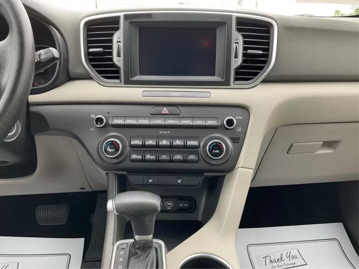 2018 Kia Sportage LX (KNDPMCACXJ7) with an Theta II 2.4L I-4 gasoline direct injection engine, located at 880 E. National Road, Vandalia, OH, 45377, (937) 908-9800, 39.891918, -84.183594 - Photo#11