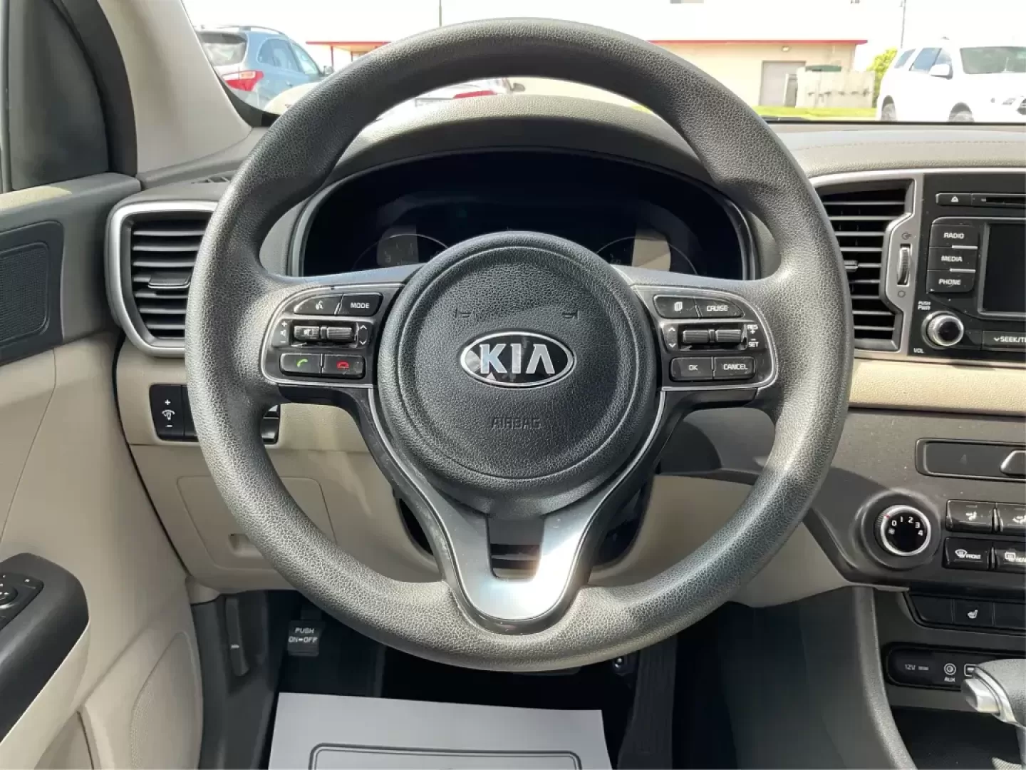 2017 Kia Sportage LX (KNDPMCAC2H7) with an Theta II 2.4L I-4 gasoline direct injection engine, located at 880 E. National Road, Vandalia, OH, 45377, (937) 908-9800, 39.891918, -84.183594 - Photo#15