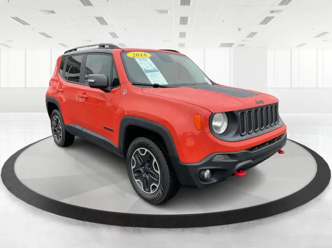 2016 Jeep Renegade Trailhawk (ZACCJBCT1GP) with an Tigershark MultiAir 2.4L I-4 variable valve contro engine, located at 1099 N County Rd 25A , Troy, OH, 45373, (937) 908-9800, 40.057079, -84.212883 - 2016 Jeep Renegade Trailhawk - Photo#0