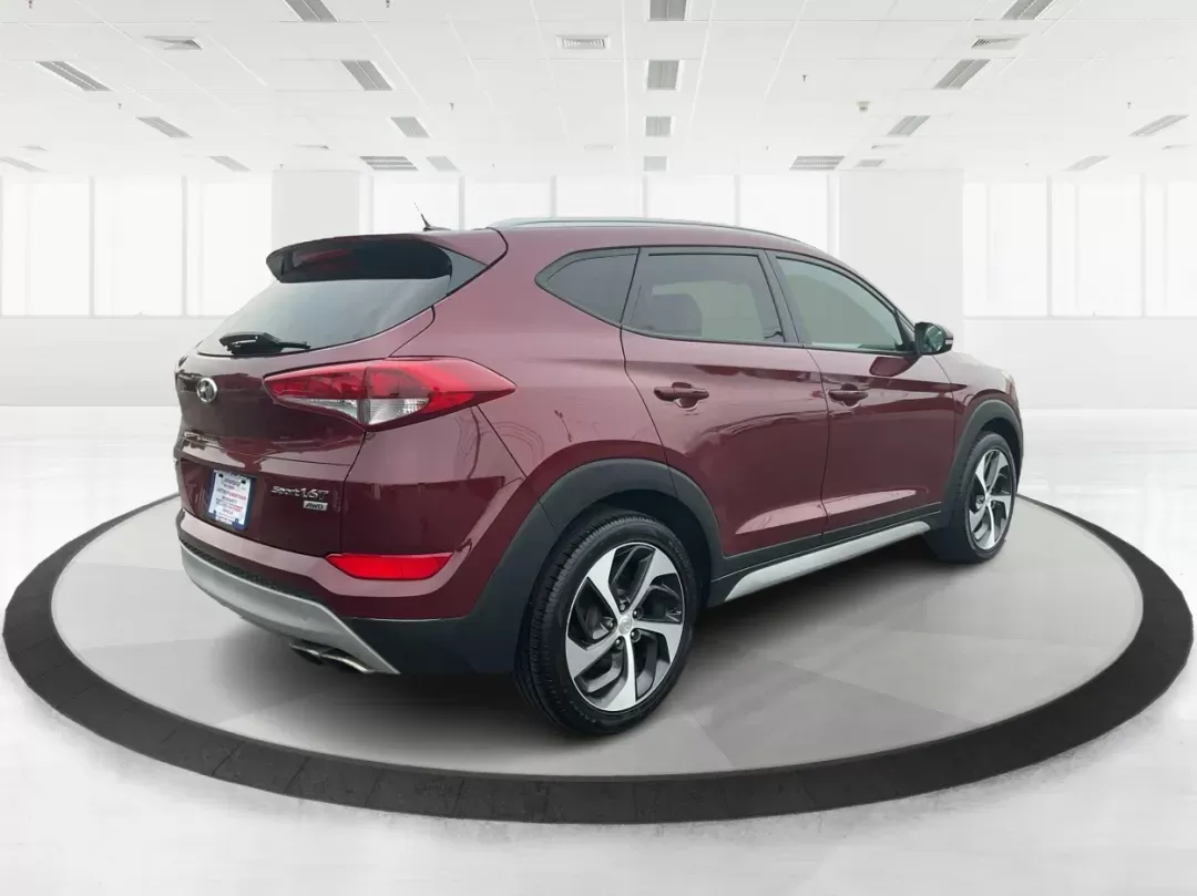 2017 Hyundai Tucson Sport (KM8J3CA29HU) with an 1.6L I-4 gasoline direct injection engine, located at 1099 N County Rd 25A , Troy, OH, 45373, (937) 908-9800, 40.057079, -84.212883 - Photo#2