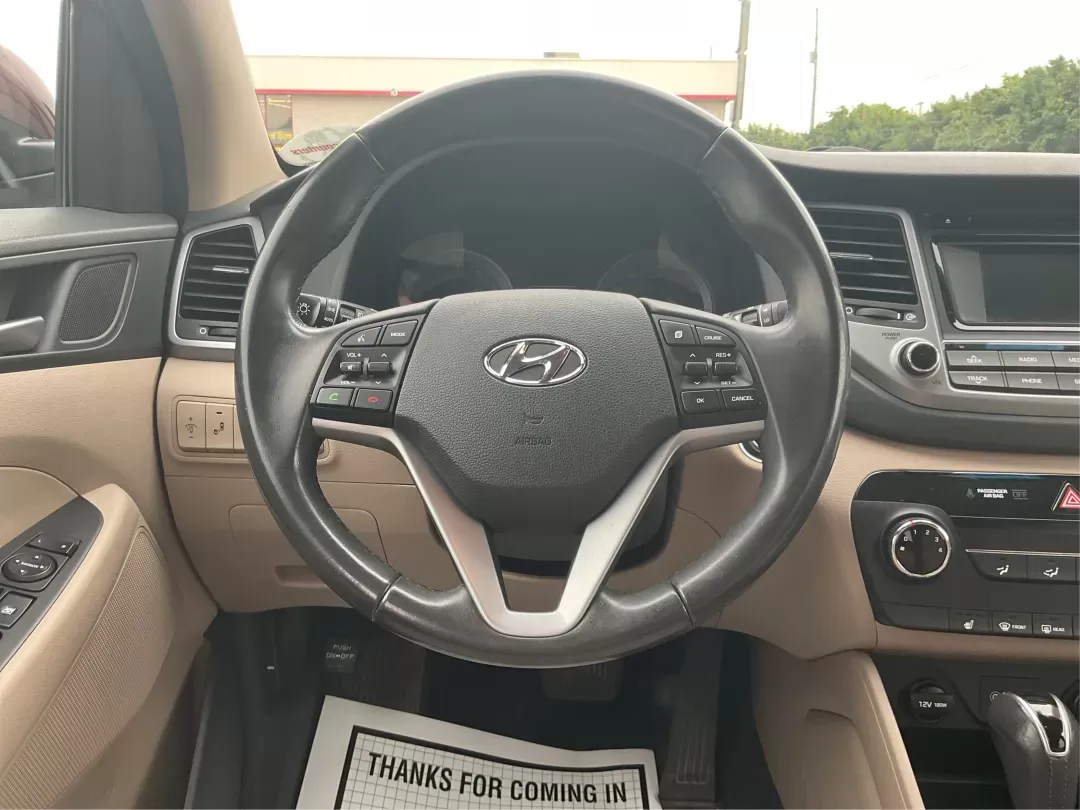2017 Hyundai Tucson Sport (KM8J3CA29HU) with an 1.6L I-4 gasoline direct injection engine, located at 1099 N County Rd 25A , Troy, OH, 45373, (937) 908-9800, 40.057079, -84.212883 - Photo#15