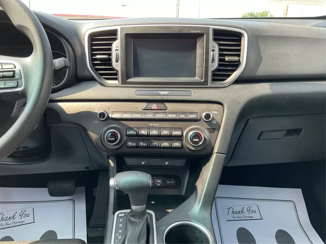 2017 Kia Sportage LX (KNDPMCAC7H7) with an Theta II 2.4L I-4 gasoline direct injection engine, located at 880 E. National Road, Vandalia, OH, 45377, (937) 908-9800, 39.891918, -84.183594 - Photo#12
