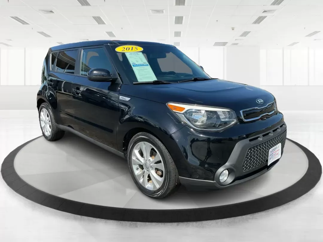 2015 Kia Soul + (KNDJP3A55F7) with an 2L I-4 gasoline direct injection engine, located at 1951 S Dayton Lakeview Rd., New Carlisle, OH, 45344, (937) 908-9800, 39.890999, -84.050255 - Photo#0
