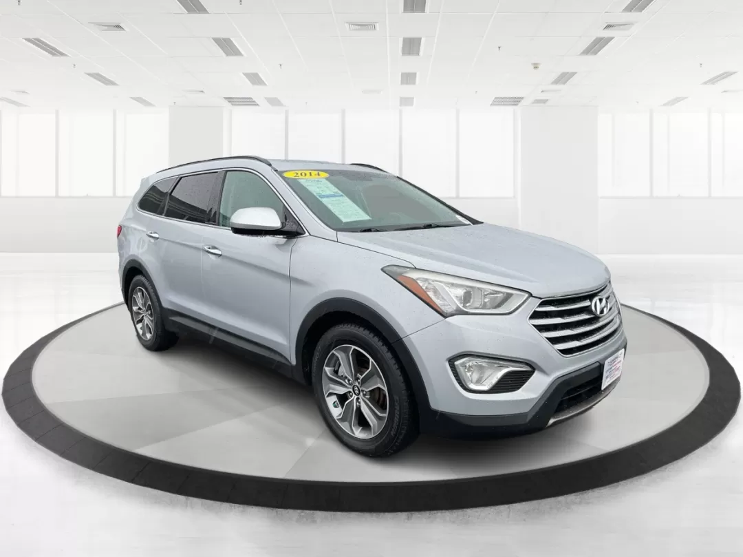 2014 Hyundai Santa Fe GLS (KM8SM4HF5EU) with an Lambda II 3.3L V-6 gasoline direct injection engine, located at 8750 N County Rd 25A, Piqua, OH, 45356, (937) 908-9800, 40.164391, -84.232513 - Looking for the perfect SUV to complement your busy lifestyle? Look no further than the 2014 Hyundai Santa Fe GLS, a vehicle designed for families, adventurers, and commuters alike. This reliable SUV, available at Advantage Car and Credit in Fairborn, OH, provides ample space, comfort, and modern fe - Photo#0
