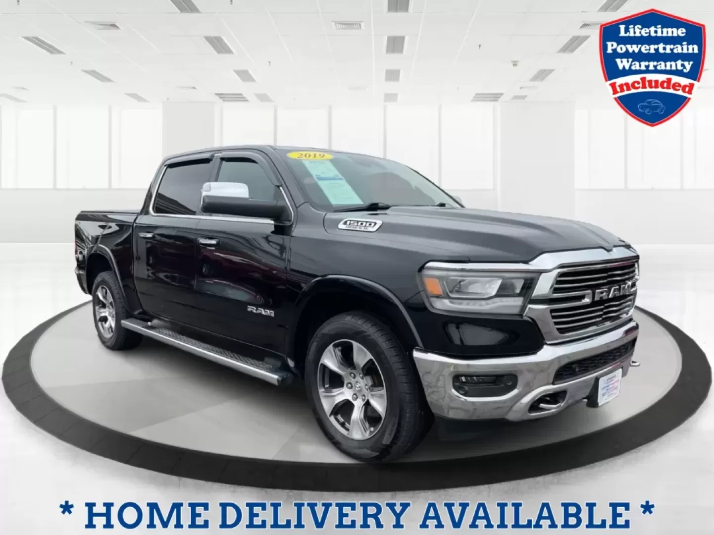 2019 Ram 1500 Laramie Crew Cab SWB 4WD (1C6SRFJT5KN) with an 5.7L V8 OHV 16V engine, 8-Speed Automatic transmission, located at 401 Woodman Dr, Riverside, OH, 45431, (937) 908-9800, 39.760899, -84.123421 - **Unleash Your Adventures with the 2019 Ram 1500 Laramie Crew Cab Perfect for Work and Play!**<br /> <br /> Are you ready to elevate your daily driving experience? Look no further than this stunning 2019 Ram 1500 Laramie Crew Cab, a vehicle designed to enhance your lifestyle whether you're commutin - Photo#0
