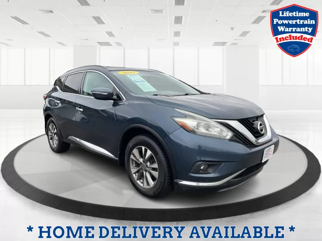 2015 Nissan Murano SV (5N1AZ2MH9FN) with an 3.5L V-6 DOHC engine, located at 1230 East Main St, Xenia, OH, 45385, (937) 908-9800, 39.688026, -83.910172 - Photo#0